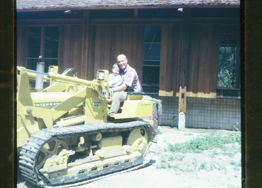 Holland on the job site as a kid